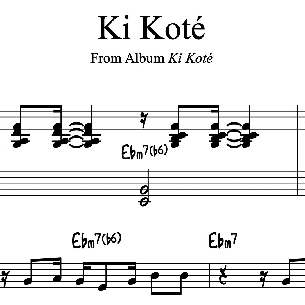 Grégory Privat - Ki Koté - Partition