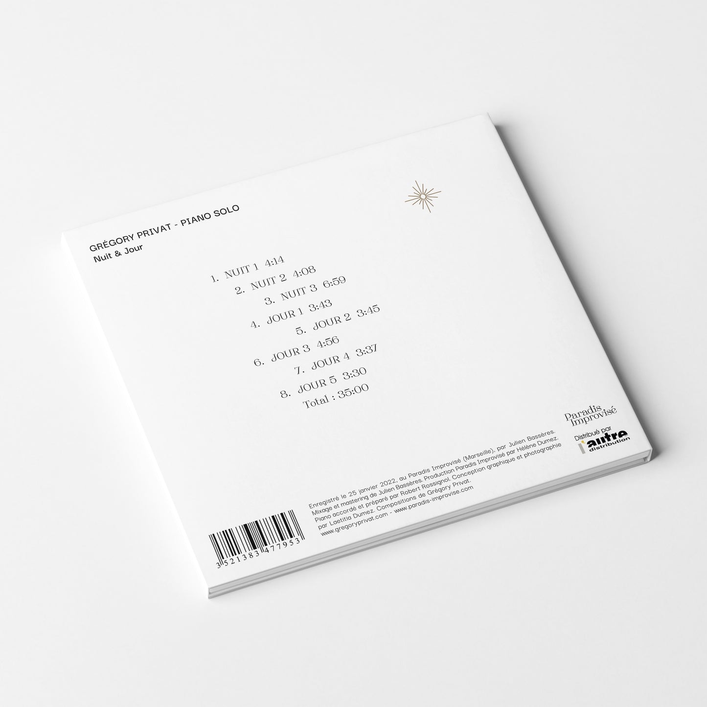 Grégory Privat - Nuit & Jour - CD