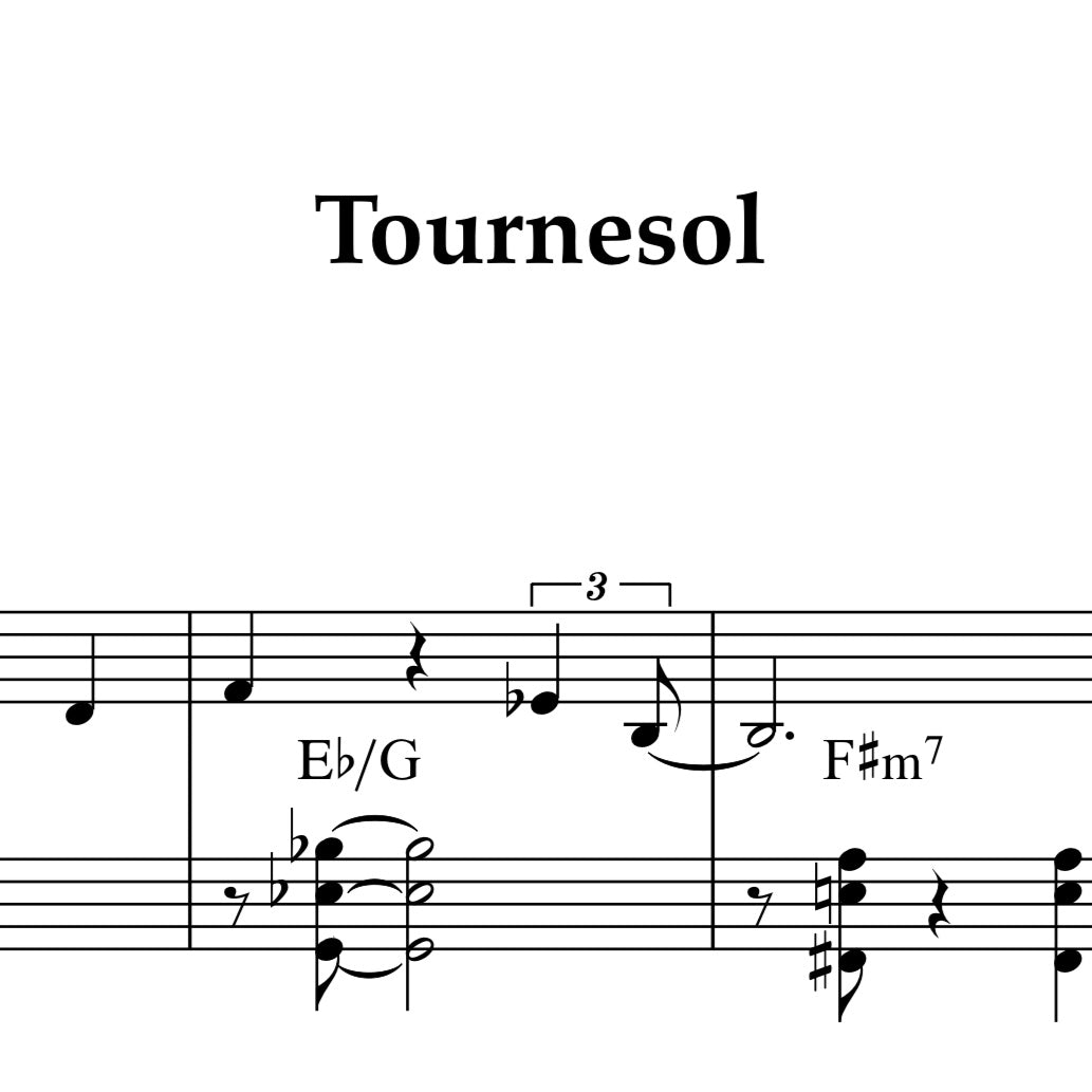 Tournesol - Partition